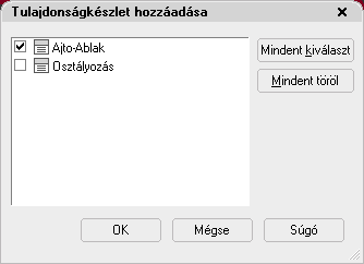 3. ábra: Gyors kijelölés panel. 7. Most minden Ablak kiválasztásra került.