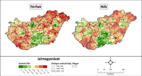 Csecsemőhalálozási arányszám (ezrelék) Nemzeti Vidékstratégia 2012 2020 13. térkép: Az elkerülhető halálozás területi egyenlőtlenségei, 2004-2008.