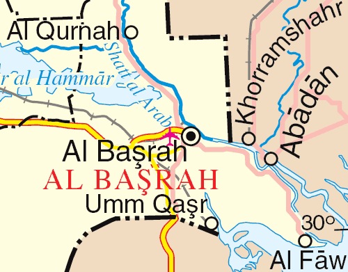 Egy 1937-es egyezmény értelmében a határ a folyó iráni partszakaszán húzódik, ami azt jelentette, hogy az iraki ellenőrzés a folyó egészére kiterjedt.