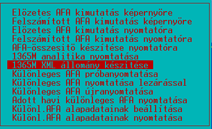 Bevallás állomány elkészítése 1. A NAP3/PENZ3 programban elkészítjük a bevallást, ami létrehozza a B1365.XML állományt (a fenti) NAP3 céges alkönyvtárba.