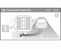 158 Vezetés és üzemeltetés A rendszer csak max. 30 km/h sebességig aktiválható és a rendszer max. 30 km/h sebességig keres üres parkolóhelyet.