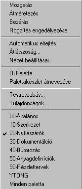 A projektadatokból automatikusan kitöltbdb tervpecsétek Adatformátumok AEC Kóta stílusok 2D Metszet-Homlokzat stílusok AEC Poligon stílusok Tömegelem stílusok Osztályozás definíciók Stb.