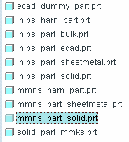/ Jelen esetben a solid_part_start_mmks sablont ajánlja fel a szoftver, de van még egy üres - Empty sablon, illetve angolszász mértékegységekkel rendelkezı is.