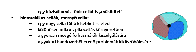 5. Rádióhálózat típusok (cellatípusok): méret, használat, alak, stb. szerinti csoportosítás. 6.