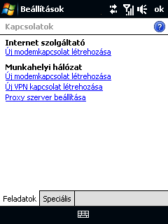 Internet 151 Új GPRS/3G kapcsolat hozzáadása Ha új GPRS/3G-kapcsolatot szeretne beállítani a készüléken, akkor be kell szereznie a szolgáltatótól a Hozzáférési pont nevét.