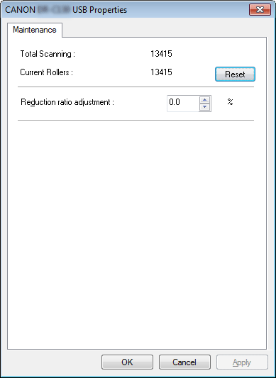 5. fejezet Karbantartás Az imageformula segédprogram elindul. 5. A lapolvasó tulajdonságlapjának bezárásához kattintson az [OK] gombra.