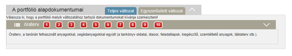 6. A PEDAGÓGIAI SZAKSZOLGÁLATBAN PEDAGÓGUS-MUNKAKÖRBEN DOLGOZÓK E-PORTFÓLIÓJÁNAK ELEMEI A Nyitólap, a Profil, a Szakmai önéletrajz, a Pedagógiai tevékenység dokumentumai és a Véglegesítés oldalak