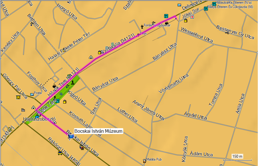 GPS: N47 26,538 E21 23,473 0,1 km. 1788-ban épült katolikus templom, ebben a templomban imádkozott Karol Wojtyla bíboros, akit 1978. október 16-án pápává választottak II. János Pál néven. 0,1 km. a Bocskai utca végén, jobbra a kerékpárúton a Hősök tere és a Szilfákalja út irányába fordulunk.