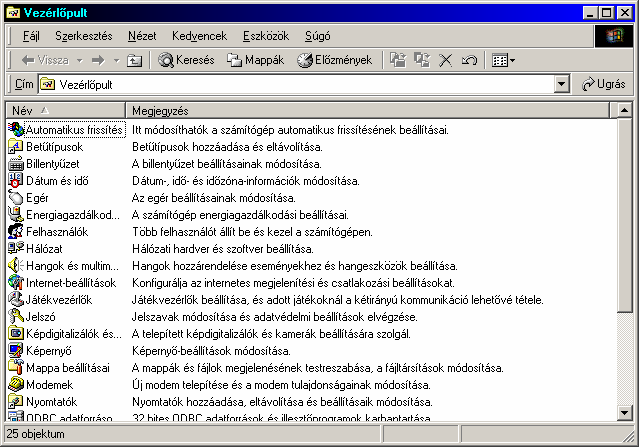 67 A B C D A: Nagy ikonok B: Kis ikonok C: Lista D: Részletek Alkalmazásablak Az alkalmazásablak egy futó programot tartalmaz.