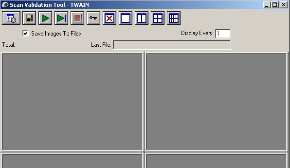 A Scan Validation Tool elindítása 1. Válassza a Start>Programok>Kodak>Dokumentum képalkotása>scan Validation Tool lehetőséget. 2.