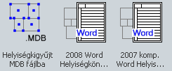 3.10 Átformált helyiségkimutatási adatok és táblázatok Dokumentum verziószáma: 2007.06.