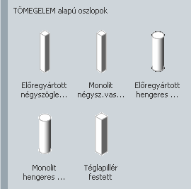 11.4 Új gerendatípusok a kúpcserepek és ereszcsatorna modellezésére Látványtervi szempontból segít a tetők felöltöztetésében a három új gerenda elem, amely a 106- Tetőszerkezet palettán kapott helyet.