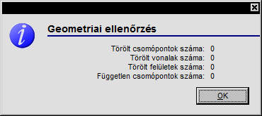 Lépésrıl lépésre kézikönyv 117 Geometriai ellenırzés A szerkezet geometriájának ellenırzésére használjuk a Geometriai ellenırzés funkciót!