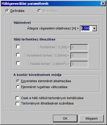 126 AxisVM 10 Új adatsor Gyorspaletta Háló Új teherkombináció létrehozásához klikkeljünk az Új adatsor ikonra, majd a teherkombináció neve legyen 1.