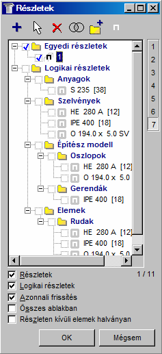Lépésrıl lépésre kézikönyv 37 Ki kell jelölnünk, hogy a szerkezetnek mely részei tartozzanak bele az 1-es nevő részletbe.