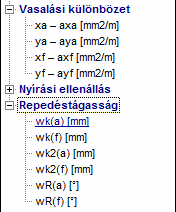 Lépésrıl lépésre kézikönyv 81 Klikkeljünk az x irány felsı vasalásnál lévı o12/180-as mezıre, majd az y irány felsı vasalásra, és állítsuk át a Vaspozíciót 3,5 cm-re, és klikkeljünk a Hozzáadás