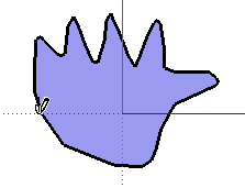 Freehand Eszköz Szabadkézi rajzolás Görbék rajzolása Különböző görbéket lehet szabad kézzel rajzolni a már meglévő geometriánkhoz (igazodik a tengely síkhoz) Válassza a Freehand eszközt a menüből: