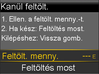 Megjegyzés: Amennyiben tűvel rendelkező infúziós szereléket használ, nem szükséges a kanült feltöltenie. Válassza a Kész lehetőséget, amikor a rendszer a feltöltési folyamat folytatására szólítja fel.