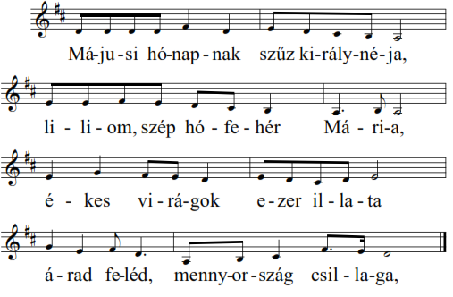 Májusi himnusz az Istenszülőhöz 22 Hámory V. Dalma Op.