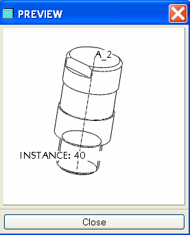 CAD - CAM ALAPOK PRO ENGINEER OKTATÓANYAG Egy adott méretválaszték szerinti modell megtekinthetı, ha rákattintunk a szemüvegre / 5.49. ábra /.