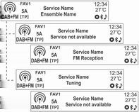 Rádió 81 Rádióadó keresése DAB programegyüttes keresése DAB szolgáltatás összekapcsolása A d SEEK c gombok lenyomva tartásával gyorsan frekvenciát válthat, majd a kívánt frekvenciánál engedje