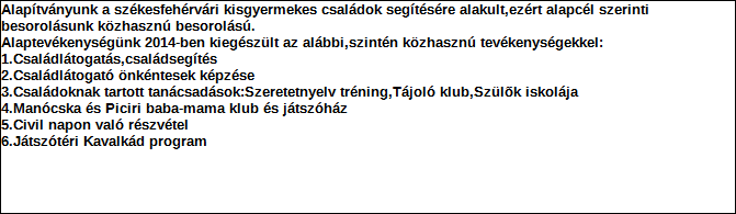 1. Szervezet azonosító adatai 1.1 Név 1.2 Székhely Irányítószám: 8 0 0 0 Település: Székesfehérvár Közterület neve: Fürdő Közterület jellege: sor Házszám: Lépcsőház: Emelet: Ajtó: 3 1.