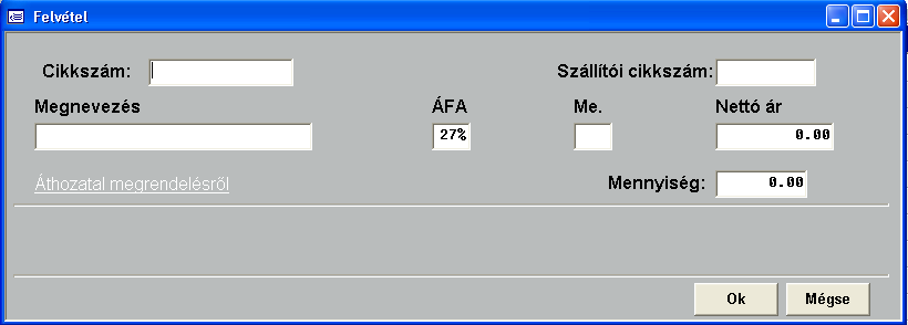 A megrendelő sorszáma 2 részből áll, hasonlóan a számla sorszámához. Az első része a csoportot jelöli. Bármilyen betűt számot, írásjelet megadhatunk 5 hosszan.