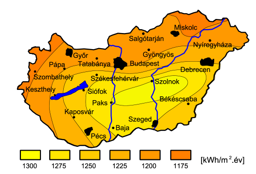 HMV termelés napenergiával A napsugárzás mennyiségi jellemzői J: 45 kwh/hó,m 2 F:80 kwh/hó,m 2 M:105 kwh/hó,m 2 Á:135 kwh/hó,m 2 M:150 kwh/hó,m 2 J: 165 kwh/hó,m 2 J: 165 kwh/hó,m 2 A:150 kwh/hó,m 2