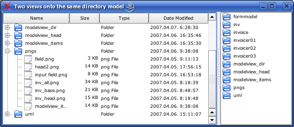 Model/View: példa int main(int argc, char *argv[]) QApplication app(argc, argv); QSplitter *splitter = new QSplitter; main.