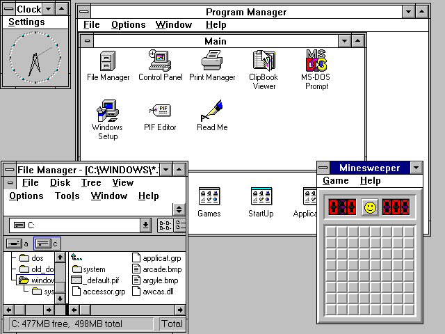 Windows történet 1990 Windows 3.