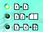 A QLINK használata Másolási funkció szakasz A QLINK három másológombja az igényeknek megfelelően beállítható, hogy a készülék nyomtató-illesztőprogramjába épített funkciókat kihasználva lehetővé