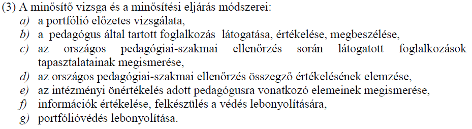 Minősítő vizsga, minősítés Keretszámok alapján!