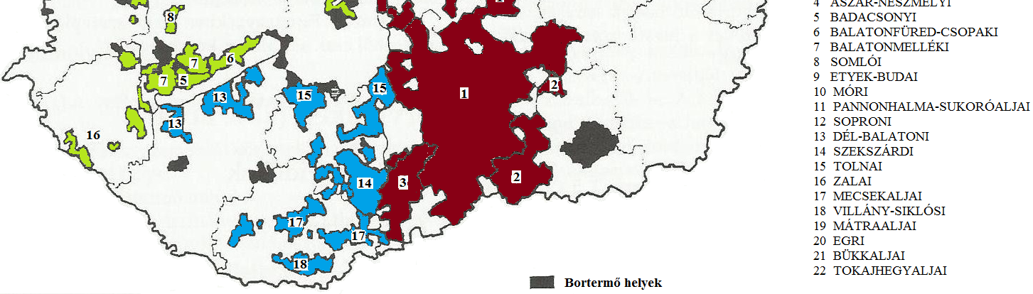 3. Anyag és módszer 3.1. A vizsgált terület A magyarországi borvidékek a szőlőtermesztés északi tartományába esnek.