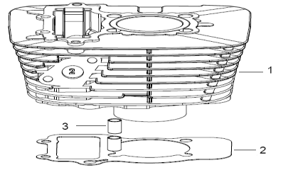 E18:(2V49.01(Ⅱ)B) 气 缸 盖 部 件 (II) 火 花 塞 型 号 :CR7HSA E18 CYLINDER HEAD ASSY 1 201301.