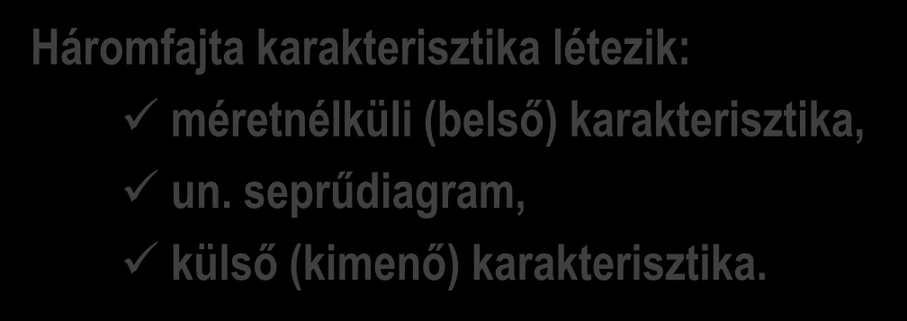 HIDRODINAMIKUS NYOMATÉKVÁTÓ A hidrodinamikus nyomatékváltó karakterisztikái Háromfajta karakterisztika