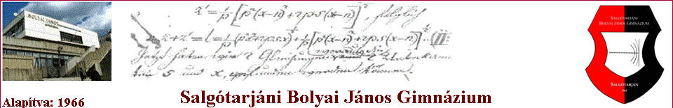Salgótarjáni Bolyai János Gimnázium Iskolánkba is eljött a Bolyai János Gimnázium előadást tartani. Bemutatót tartottak a 8.osztályosoknak, hogy ott milyen lehetőségek várják majd őket.