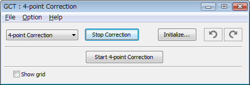 8. Felhasználói támogató programok ❹ Ferde szögből vetített képek (az Image Express Utility Lite program geometriai korrekciós funkciója) (PE501X nem támogatja) A Geometric Correction Tool (GCT,