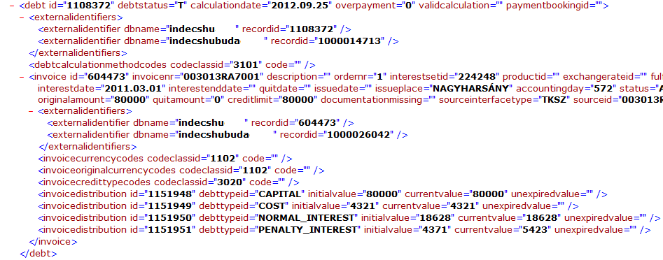 4.2 Külső kezelés a gyakorlatban Adatcsere Indecs és más rendszerek között Teljes Teljes ügyek ügyek küldése küldése és és fogadása fogadása XML XML állományban állományban XML XML formátum formátum