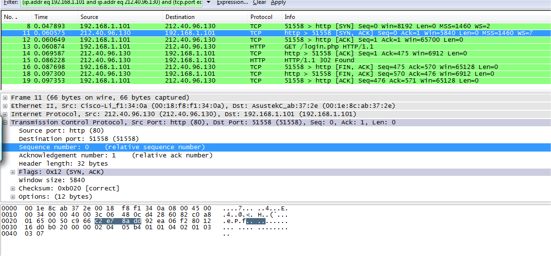 A TCP/IP PROTOKOLL MŰKÖDÉSE 5.16. ÁBRA A TRÜKKÖS WEBSZERVER ISN Csak a teljesség kedvéért: ez sem nulla. C2 E7 8A DD, azaz 3269954269.