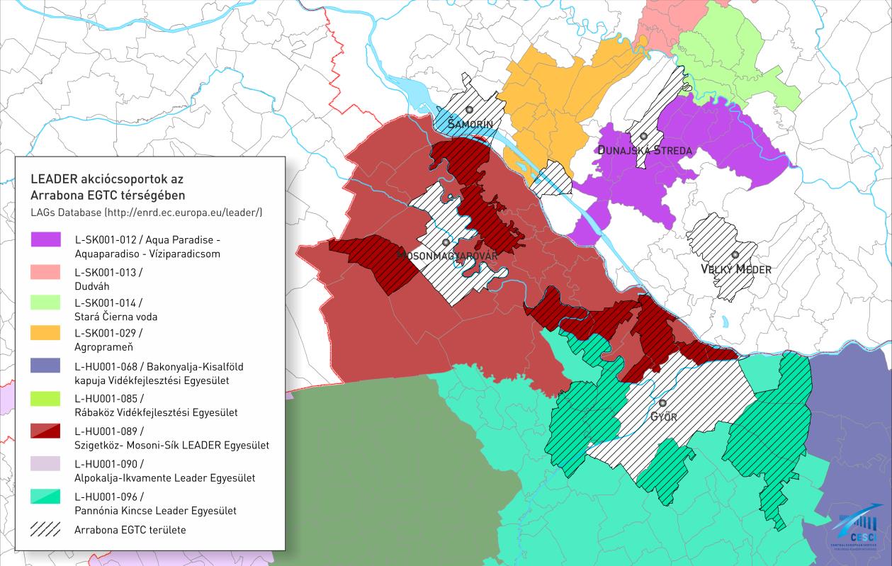 54. ábra: LEADER akciócsoportok
