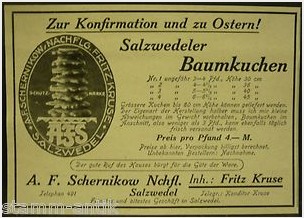 Baumkuchen német nemzeti sütemény Salzwedel: Baumkuchen-város újfajta