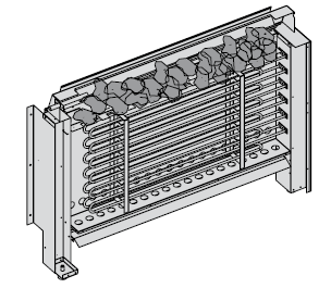 1. HASZNÁLATI ÚTMUTATÓ 1.1. A szaunakövek felrakása Az elektromos kályhában használt szaunakövek átmérője 4-8 cm közötti legyen.