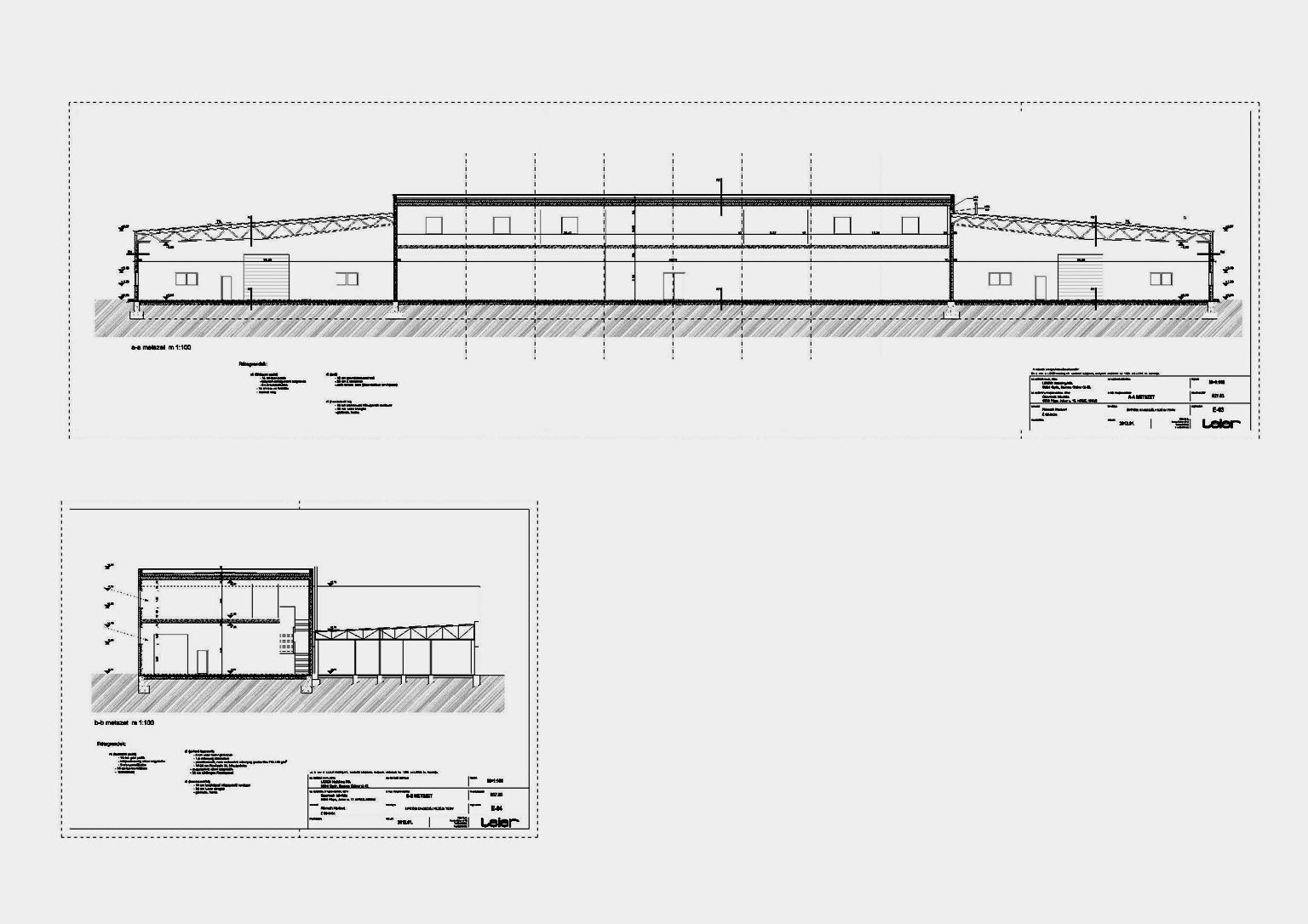 Pápa 3100 m 2 gyártócsarnok tervek