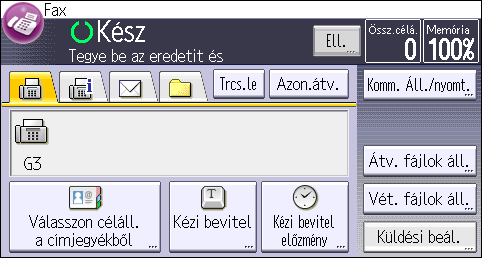 A napló manuális nyomtatása A napló manuális nyomtatása A Napló kézi nyomtatásához válassza ki a nyomtatási módot: [Összes], [Nyomtatás fájlszám szerint ] vagy [Nyomtatás felhasználóként] opciót.