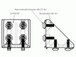SAROKELEM KÉSZLET Sarokelem 10 90x90 készlet Anyag: ALU ST horganyzott Méret (mm):