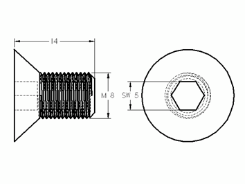 HATOLDALÚ ANYA Süllyesztett fejű csavar M6x12 fekete Anyag: St fekete Méret (mm): M6 x 12 Tömeg Kg/Darab: 0,0029 Cikkszám: M6x12DIN7991-b Süllyesztett fejű csavar M6x12 Anyag: ST Horganyzott Méret