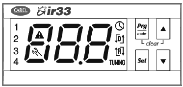 Kezelőfelület: A kijelző a hőmérséklet értékét -50 +150 C tartományon belül, -19.9 59.