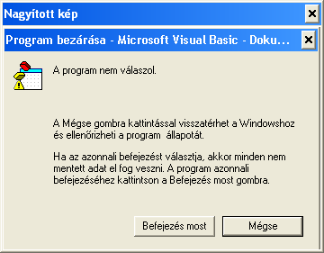 A WINDOWS SZABÁLYOS LEÁLLÍTÁSÁHOZ A SZÁMÍTÓGÉP KIKAPCSOLÁSA ELŐTT VÁLASSZUK A KIKAPCSOLÁS PARANCSOT.