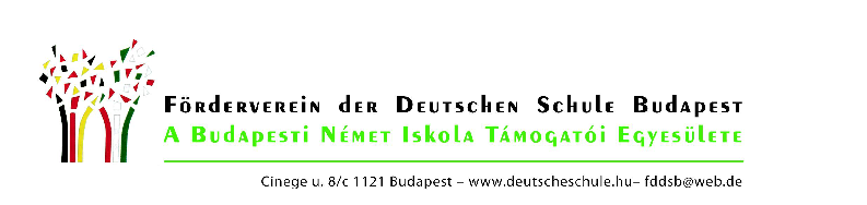 A Budapesti Német Iskola (DSB) Barátainak és Támogatóinak Egyesülete a 2013. március 7-i személyi változásokkal aktualizált, egységes szerkezetbe foglalt Alapszabálya I. Általános rendelkezések 1.