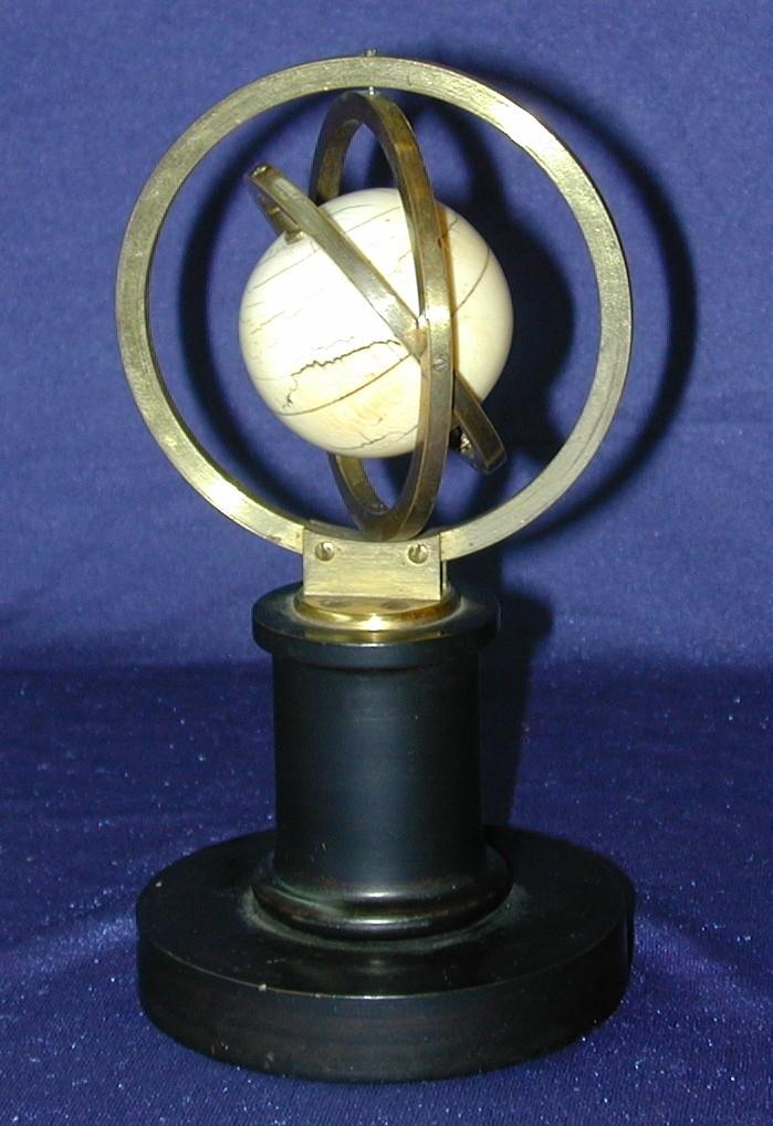 Giroszkóp történelem forgástengely forgó tömeg keret 3-gyűrűs giroszkóp gyűrű (gimbal) Johann Bohnenberger Tübingeni